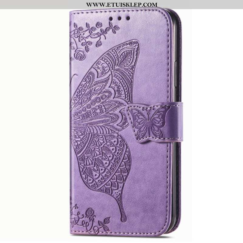 Etui Folio do Vivo Y16 Barokowy Motyl